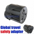 Global Travel Safety Adaptor Universal Power Plug US UK AU Euro Adapter Fuse