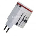Global Travel Safety Adaptor Universal Power Plug US UK AU Euro Fuse 2 USB Port