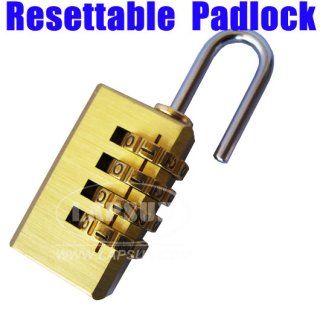 4 Digit Bag Lock Resettable Combination Padlock