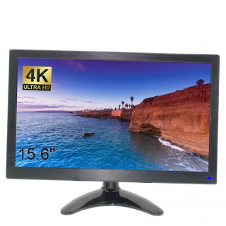 15.6" 4K 3840x2160 IPS HDMI UHD Monitor with SHARP Latest 4K IPS LCD Display Panel