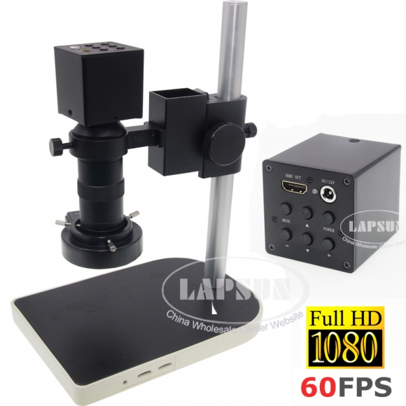 8X-100X Zoom 1080P 60FPS FHD HD HDMI C-mount Microscope Camera FOR Industrial Lab C28-H