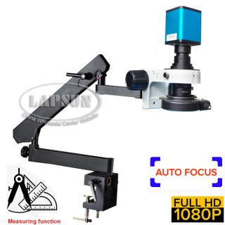 2022 Universal Rotable Articulating Clamp Arm Stand 10-200X Zoom Lens SONY IMX290 Auto Focus Industry HDMI Video Microscope Camera
