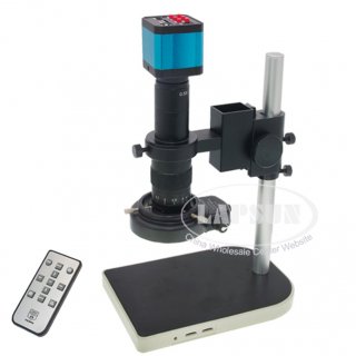 14.0MP HD Industrial Lab Microscope CameraHDMI USB Output , TF Card Video Recorder + 10-180X Zoom C-mount Lens