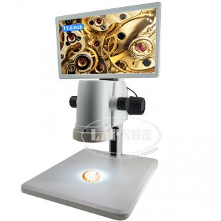 17X-110X 2 Million Pixels HDMI HD Industrial Microscope 11.6 inch HD Monitor Industrial Measuring Microscope