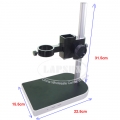 Big Lab Industry Stereo Microscope Camera Table Stand Dual Ring Holder max 43mm