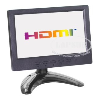 7" inch 1024 HDMI Portable TFT LCD HD PC Car Monitor Screen Display VGA AV BNC