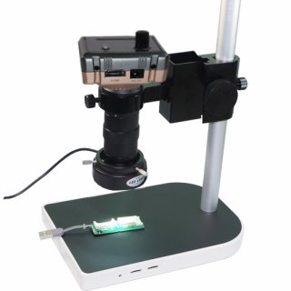 100X 1080P 60FPS HDMI Industrial C-mount Microscope Camera + Ring Light + Stand