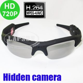 H.264 HD 720P Video Audio Sunglasses Spy Eyewear Recorder Hidden Camera DVR