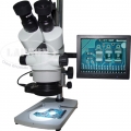 3.5-90X Trinocular Zoom Stereo Microscope + 2.0MP VGA Eyepiece Camera + 8" LCD S