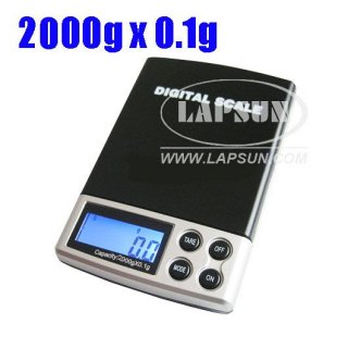 0.1g-2000g Digital Jewelry Pocket Scale Balance Weight