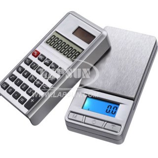 500g 0.1g Mini Digital Weight Pocket Scales Solar Electronic Calculator