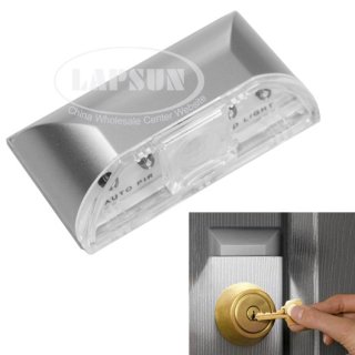 Auto PIR Door Keyhole IR Motion Sensor Heat Temperature Detector LED Light Lamp