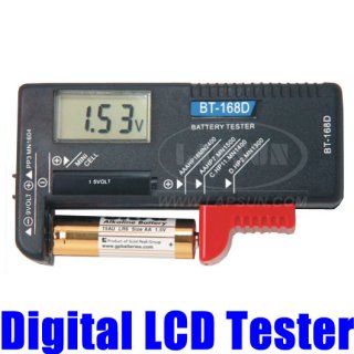 Digital LCD Display Universal Battery Tester