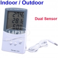 Indoor Outdoor Digital Thermometer Hygrometer