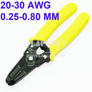 Steel Cutter Stripper 20-30 AWG Gauge Wire Tool Pliers Cable
