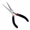Flat Long Nose Tapered Steel Pliers Beading Jewelry Straight Needle Tool