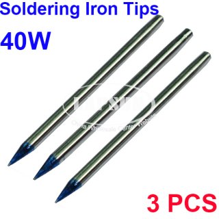 3 PCS 4.65mm Diameter Fine Point Solder Soldering Tip For 40W Soldering Irons
