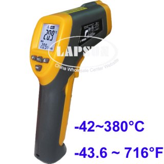 IR Temperature Gun Infrared Thermometer Non-Contact Laser Point -42~380Â°C DT8380