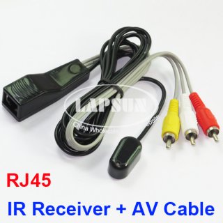 IR Receiver AV Cable for Infrared Remote Control Repeater Extender System RJ45