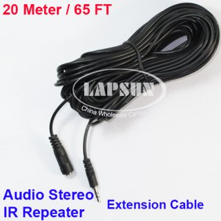 20M Infrared Repeater Extension Cable Extender F IR Receiver 3.5MM Jack Audio