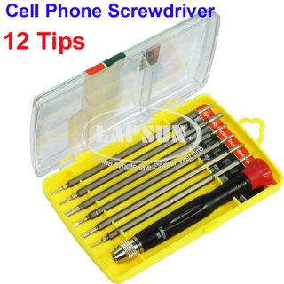 12 Tips Screwdriver Torx Philips Tool Set iPhone Cell Phone Computer Repair Kit