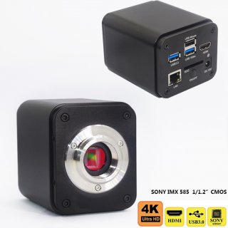 4K 60FPS / 75FPS IMX585 HDMI USB 3.0 LAN Network Lab Video Industry C-Mount Microscope Camera For IC Phone Repair