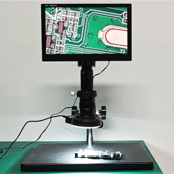 11.6" 60FPS 1080P HDMI USB C-Mount Industry Integrated Camera IPS LCD Monitor Display Microscope Set For Mobile Soldering