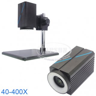 40-400X Automatic Zoom Monocular HDMI USB Network LAN 60FPS 1080P All-in-one Integrated Industry Microscope Camera A322