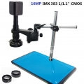 4K Sony IMX383 1/1.1" 16MP 360X HDMI GE USB WIFI Industry Camera Microscope Set