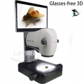 2025 Stereo Microscope with Naked-Eye 3D Observation 15.6-inch dual 4K resolution (3840x2160 per eye) Ultra-high-definition glasses-free 3D display