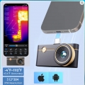 512*384 PCB Thermal Imaging Camera P3 for iPhone and Android Cell Phone 600℃ HVAC House Inspection 15X Digital Zoom