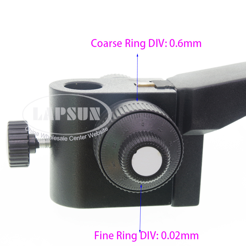 25 / 50mm Fine Focus Adjustment Microscope Pillar Stand Holder Bracket Frame Set