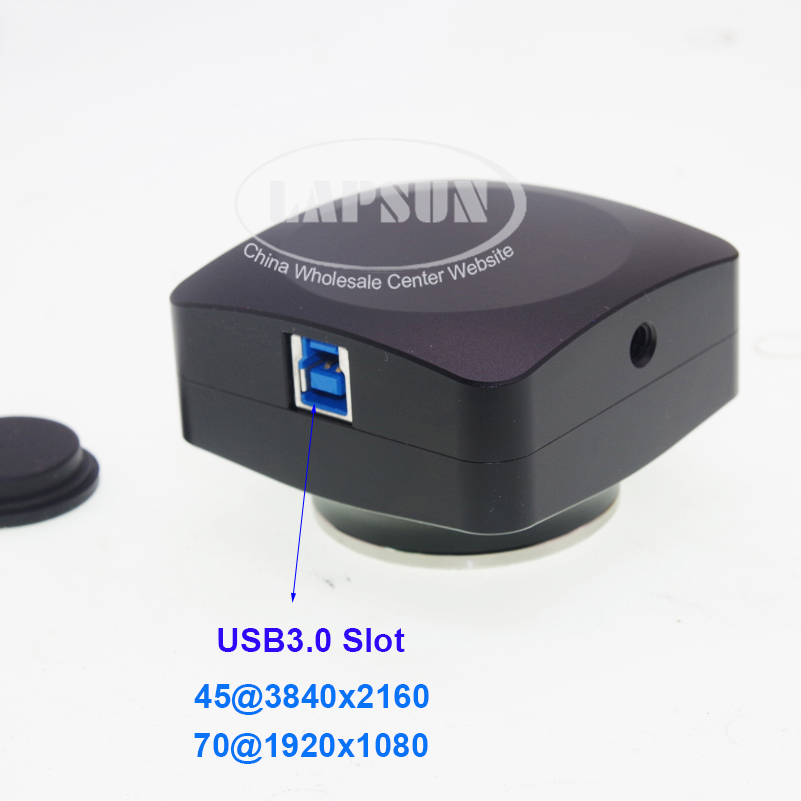 USB3.0 High Speed E3ISPM 8.3M 1/1.2 inch Big Size CMOS Camera for Stereo Microscope or Biological Microscope 3840x2160@45FPS 1920x1080@70FPS