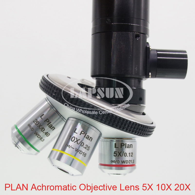 Multi objective Lens Zoom 50X-4000X Inspection Monocular C-mount Lens + Coaxial Light + for Multipurpose Industrial Microscope Camera