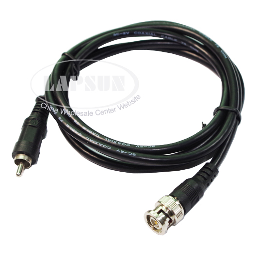 2pcs 1.5M BNC to RCA Male to Male Cable Video RG59U Coaxial F Oscilloscope Probe