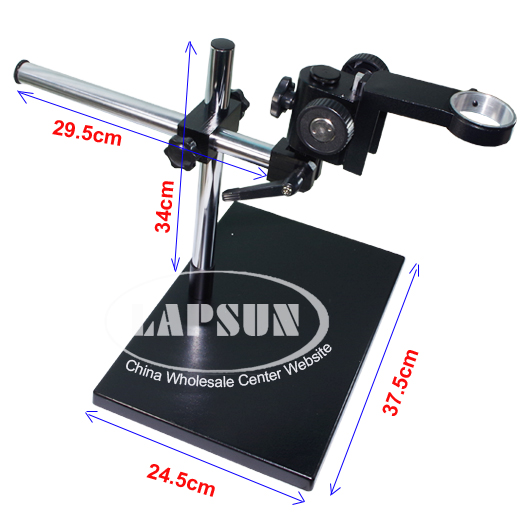 HD Industrial PCB Microscope Camera 180X C-mount Lens Dual-arm Stand illuminator