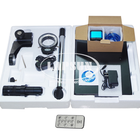 14MP HDMI Industry Video Microscope Set System USB Camera 180X C-mount Zoom Lens