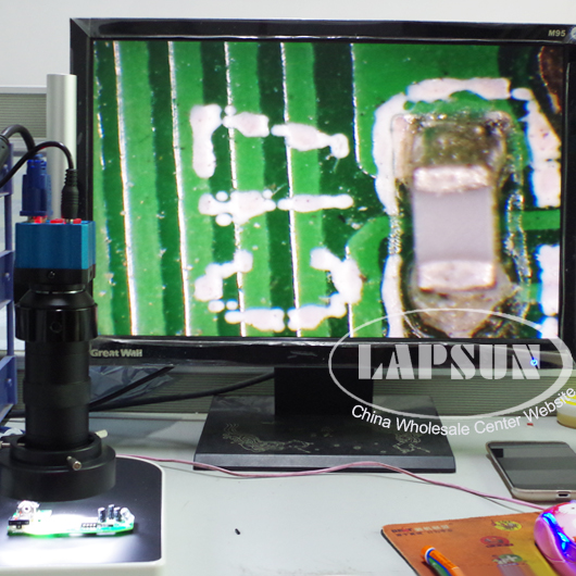 2.0MP HD Digital C-mount Microscope VGA Camera for Industrial Lab + IR Remote