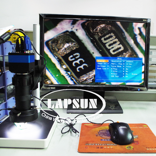 2.0MP Digital Microscope VGA Camera + C-mount Lens + Mouse for Industrial Lab