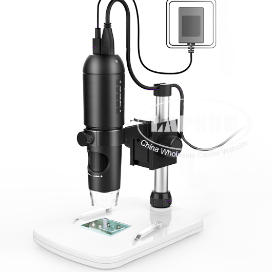 10-200X 1080P HDMI USB HD Digital Lab Microscope Camera TF Card Video Recorder
