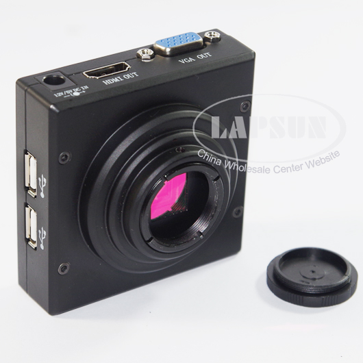Measuring 1080P HDMI VGA HD Industrial Microscope Camera 180X C-mount Lens Stand