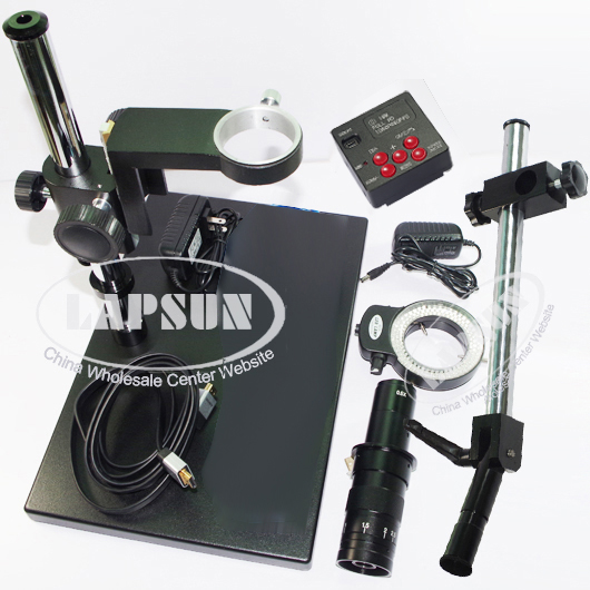 180X 16MP 1080P 60FPS HDMI Industrial Digital Microscope Camera Universal Stand