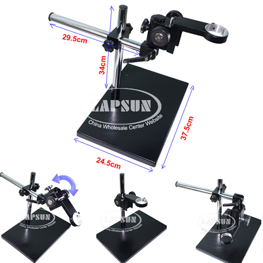 180X HDMI Industrial C-mount LENS Digital Microscope Camera CCD with Dual Arm System Stand