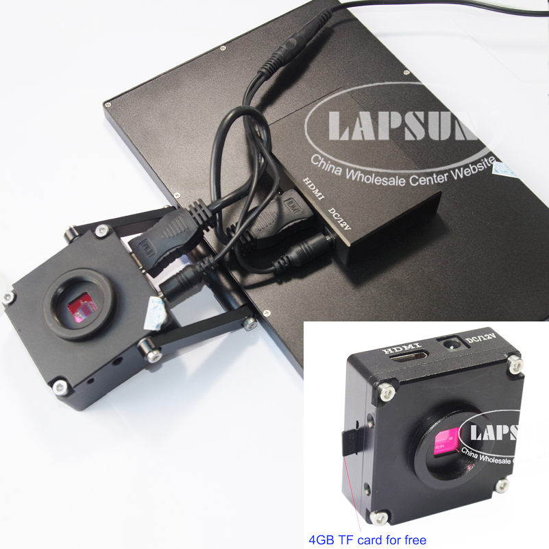 16MP 1080P 60FPS HDMI 180X Lens Digital Microscope Camera + 10