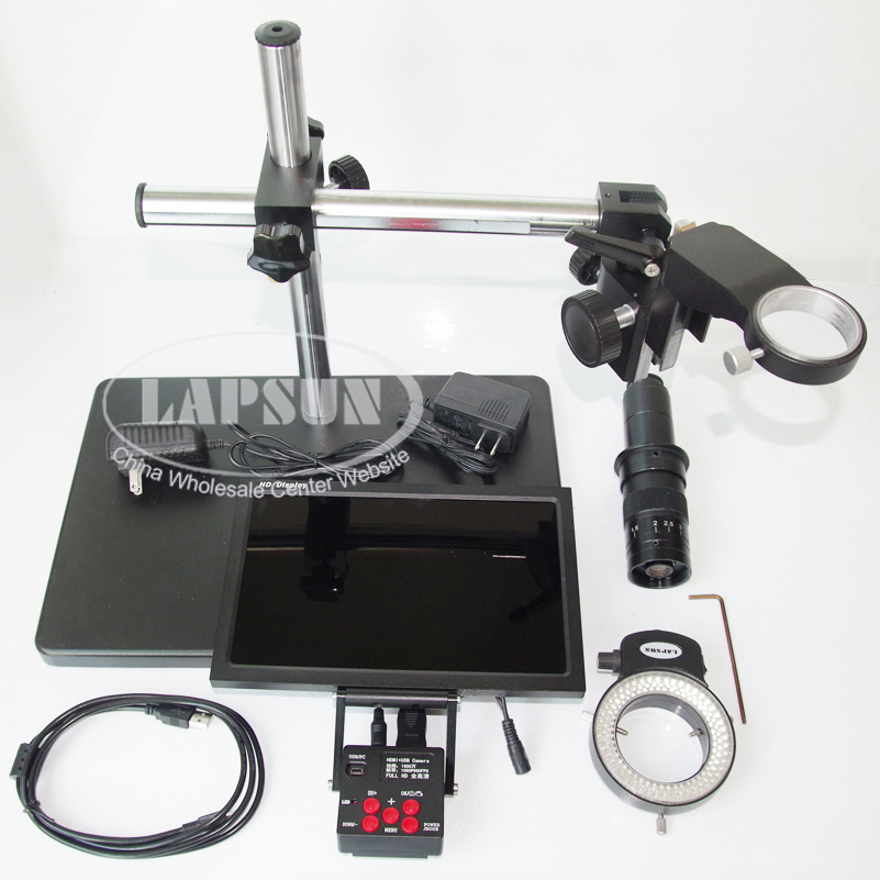 16MP 1080P 60FPS HDMI 180X Lens Digital Microscope Camera + 10