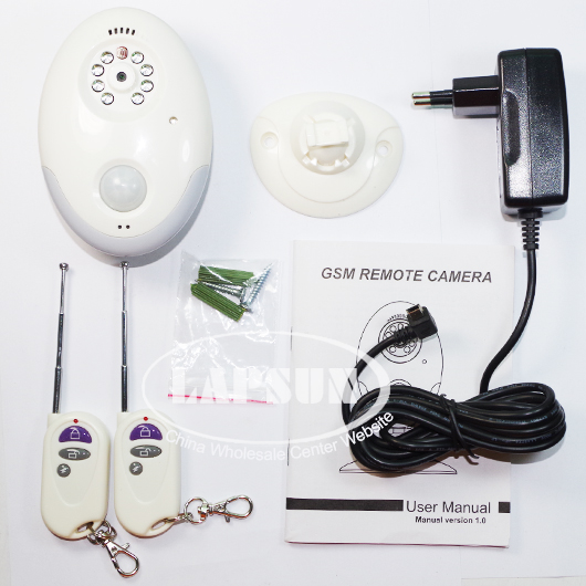GSM SMS Remote Control Wireless Infrared Night CCTV Camera MMS Alarm