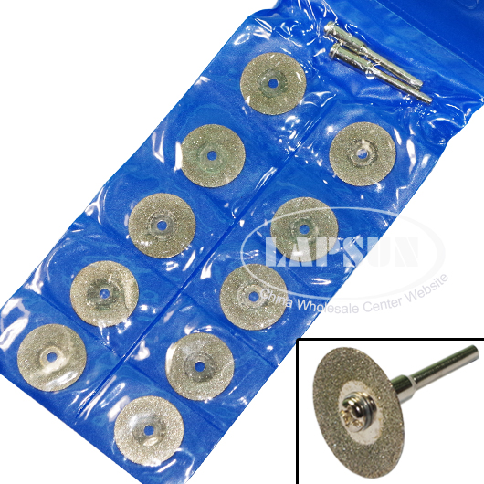 10pcs 25mm 1" Diamond Coated Rotary Glass Rock Cut Off Cutter Wheels Disc Saw