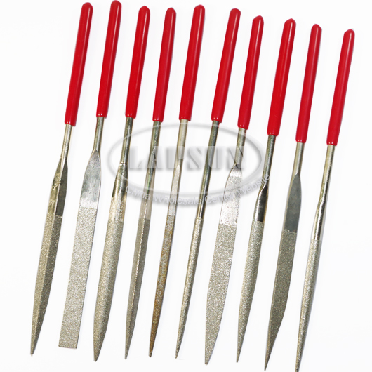 10pcs Diamond Coating Needle File Set 180mm for Jewelers Steel Stone Glass Metal