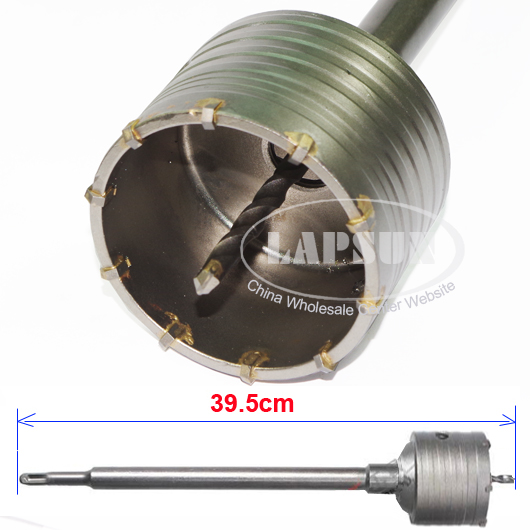 20pc/Set 30mm-125mm Wall Impact Drill Bit Hole Saw +1pc SDS+ Core Shaft Arbor