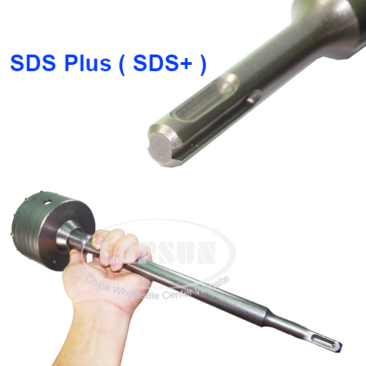 20pc/Set 30mm-125mm Wall Impact Drill Bit Hole Saw +1pc SDS+ Core Shaft Arbor